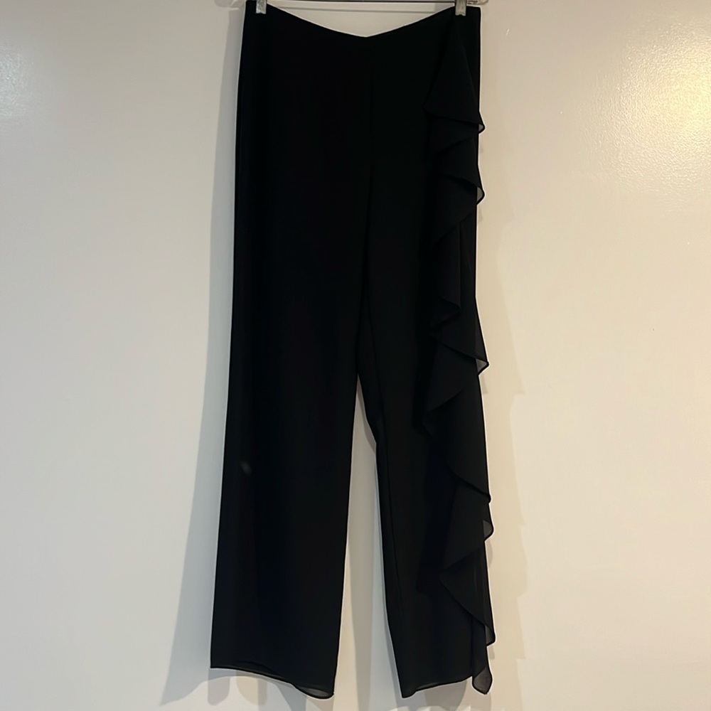 Jsboutique ruffle left leg dress pants